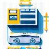Automotive Parts Distribution Icon